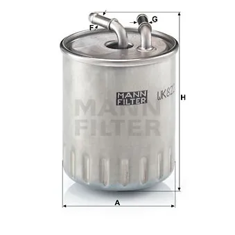 Filtre à carburant MANN-FILTER OEM KL 155/1