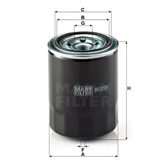 MANN-FILTER WK 822/4 - Filtre à carburant