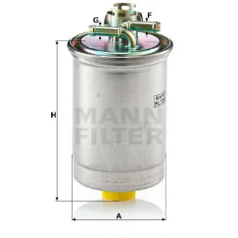 Filtre à carburant MANN-FILTER WK 823