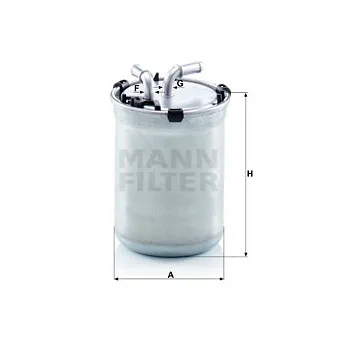 Filtre à carburant MANN-FILTER OEM 6q0127400f