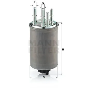 Filtre à carburant MANN-FILTER OEM C2C35810