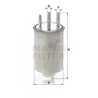 Filtre à carburant MANN-FILTER WK 829/6