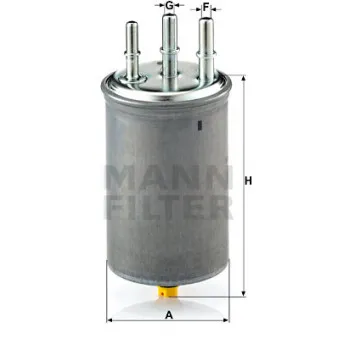 Filtre à carburant MANN-FILTER OEM 2t149155bd