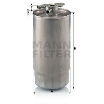 Filtre à carburant MANN-FILTER OEM 09266281