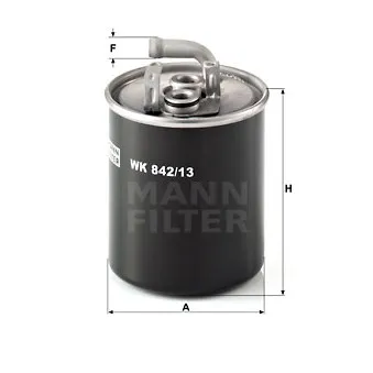 Filtre à carburant MANN-FILTER WK 842/13
