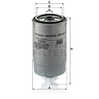Filtre à carburant MANN-FILTER OEM BSG 70-130-003