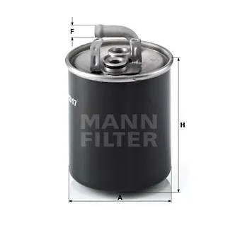 Filtre à carburant MANN-FILTER WK 842/17