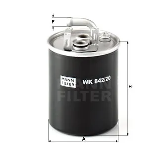 MANN-FILTER WK 842/20 - Filtre à carburant