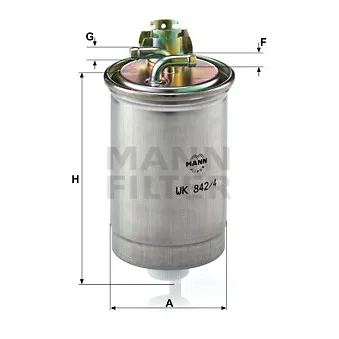 Filtre à carburant MANN-FILTER OEM J1334024
