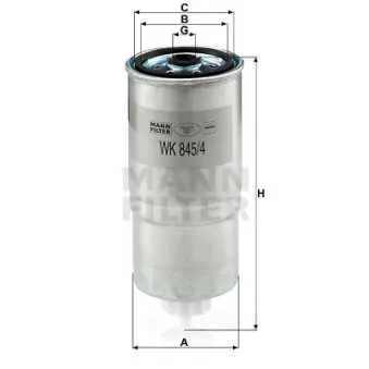 Filtre à carburant MANN-FILTER OEM STC2827
