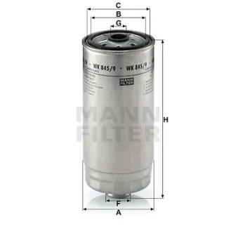 Filtre à carburant MANN-FILTER OEM DP1110.13.0128