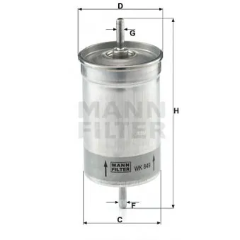 Filtre à carburant MANN-FILTER OEM LFPF067