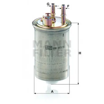 Filtre à carburant MANN-FILTER OEM 2S419B072CB