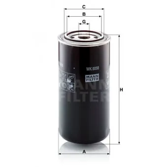 Filtre à carburant MANN-FILTER WK 9056 pour CLAAS ARION 450 - 125cv