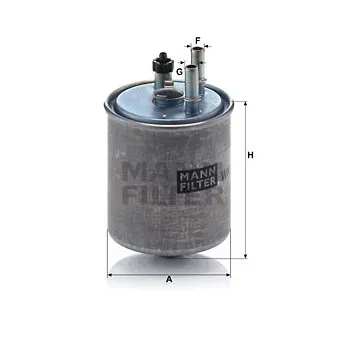 Filtre à carburant MANN-FILTER WK 918/2 x