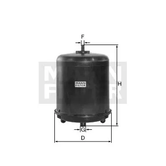 Filtre à huile MANN-FILTER ZR 9007 pour DAF CF FAD 400 - 396cv