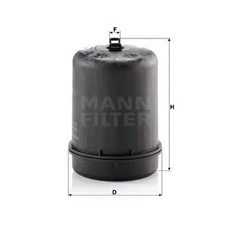 Filtre à huile MANN-FILTER ZR 9007 z pour DAF CF FAT 450 - 449cv
