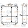 Radiateur, refroidissement du moteur BEHR HELLA SERVICE [8MK 376 702-804]