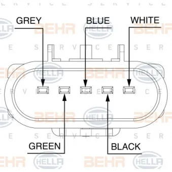 BEHR HELLA SERVICE 8MV 376 758-311 - Ventilateur, refroidissement du moteur
