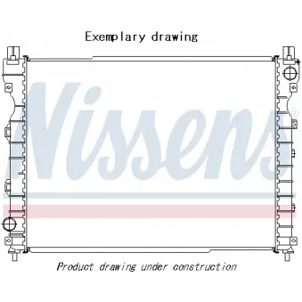 Radiateur, refroidissement du moteur NISSENS 606515