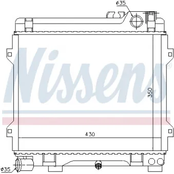 NISSENS 60658 - Radiateur, refroidissement du moteur