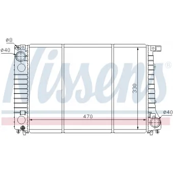 NISSENS 60742 - Radiateur, refroidissement du moteur