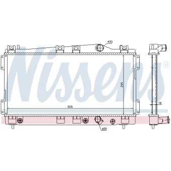 NISSENS 61012 - Radiateur, refroidissement du moteur