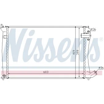 Radiateur, refroidissement du moteur NISSENS OEM 133070