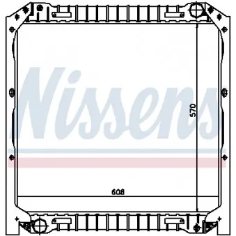 Radiateur, refroidissement du moteur NISSENS 62344 pour IVECO EUROCARGO 135 E 23 W - 227cv