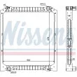 Radiateur, refroidissement du moteur NISSENS [62349A]