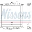 Radiateur, refroidissement du moteur NISSENS [625502]
