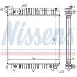 Radiateur, refroidissement du moteur NISSENS [62632]