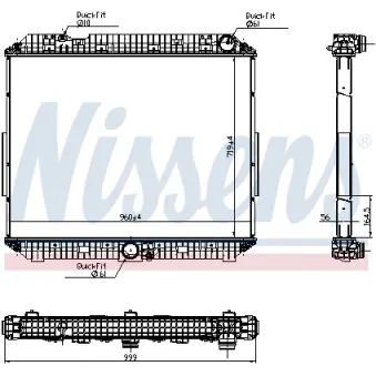 NISSENS 6270020 - Radiateur, refroidissement du moteur