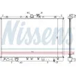 Radiateur, refroidissement du moteur NISSENS [62806A]