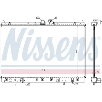 NISSENS 62806A - Radiateur, refroidissement du moteur