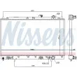 Radiateur, refroidissement du moteur NISSENS [62835]