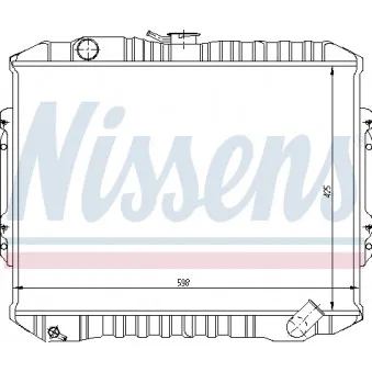 NISSENS 62840 - Radiateur, refroidissement du moteur