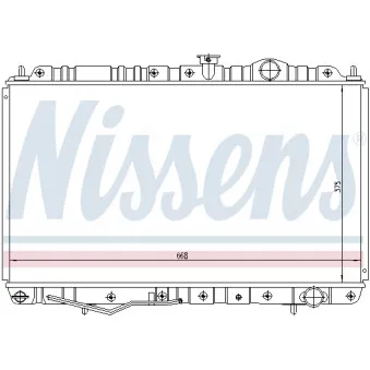 Radiateur, refroidissement du moteur NISSENS 62845
