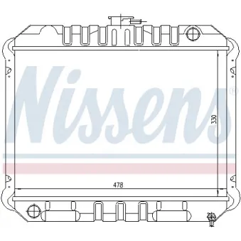 NISSENS 62933 - Radiateur, refroidissement du moteur