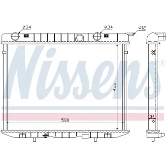 NISSENS 63056 - Radiateur, refroidissement du moteur
