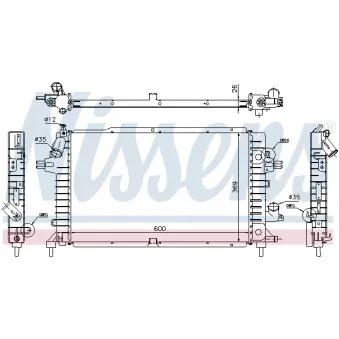 Radiateur, refroidissement du moteur NISSENS 63112A pour OPEL ASTRA 1.7 CDTI - 125cv