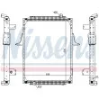 Radiateur, refroidissement du moteur NISSENS [63788A]