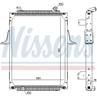 Radiateur, refroidissement du moteur NISSENS OEM 5001864775