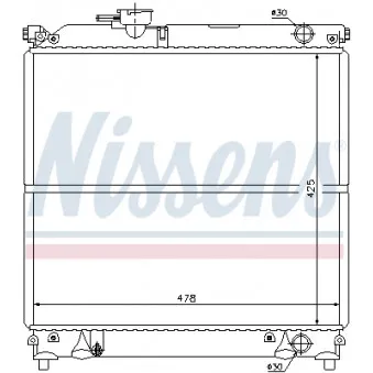 NISSENS 64181 - Radiateur, refroidissement du moteur