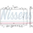 Radiateur, refroidissement du moteur NISSENS [64193]