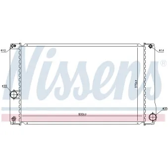 Radiateur, refroidissement du moteur NISSENS 646835 pour LEXUS HS 250h - 189cv Radiateur, refroidissement du moteur NISSENS 646835 pour LEXUS HS 250h - 189cv