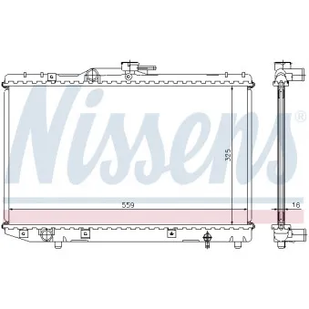 Radiateur, refroidissement du moteur NISSENS OEM 051-017-0001
