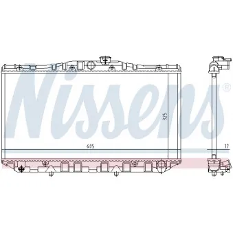 NISSENS 64850 - Radiateur, refroidissement du moteur