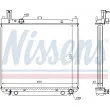 Radiateur, refroidissement du moteur NISSENS [64859A]
