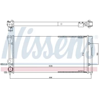 NISSENS 65286 - Radiateur, refroidissement du moteur